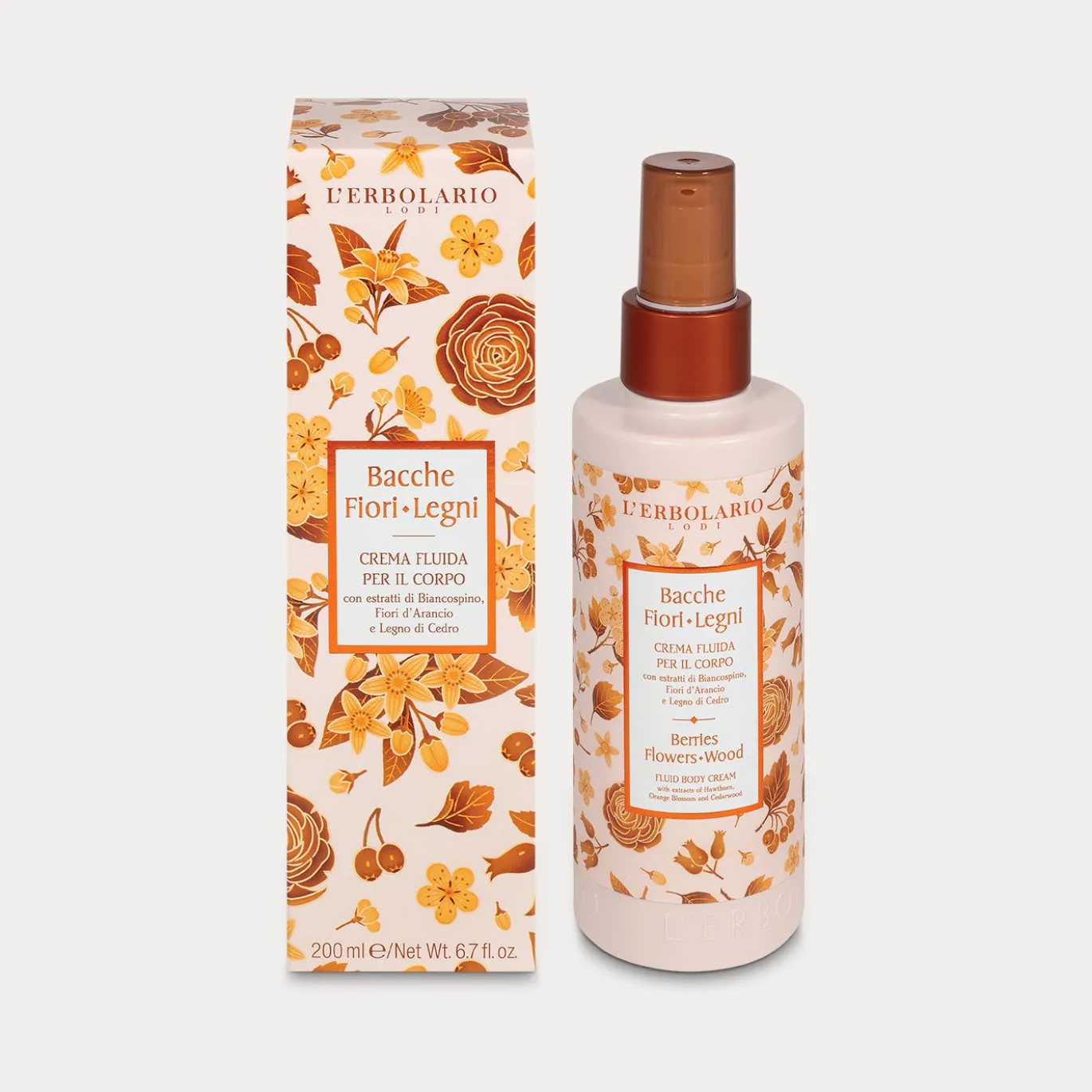 Crema Fluida per il Corpo Bacche Fiori Legni
