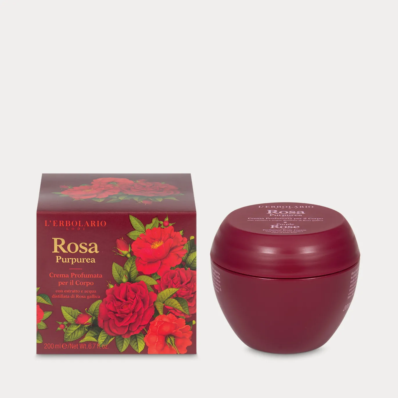 Crema Profumata per il Corpo Rosa Purpurea