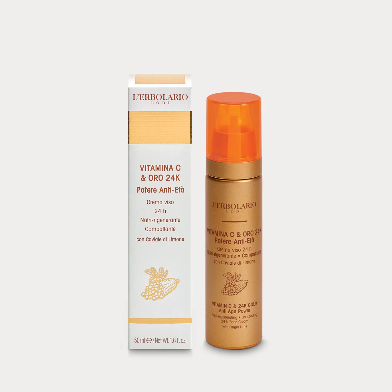 Crema Viso Vitamina C & Oro 24K