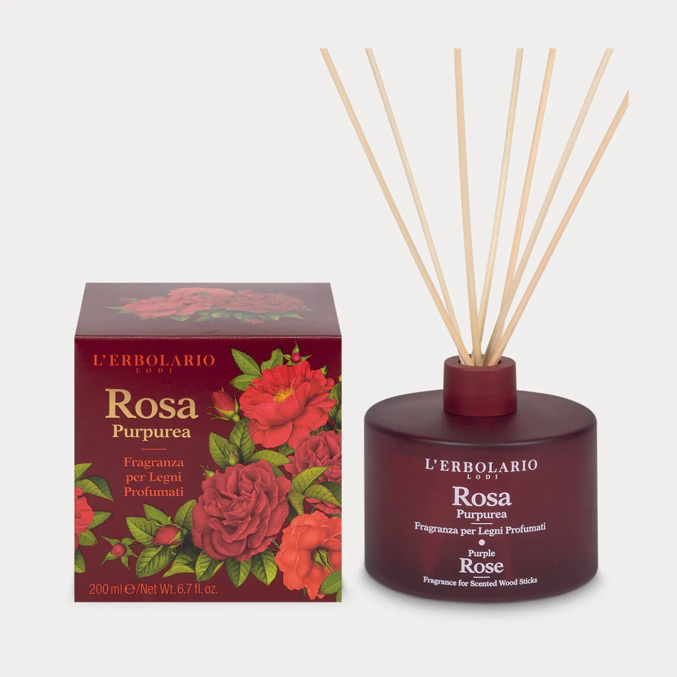 Fragranza per Legni Profumati Rosa Purpurea