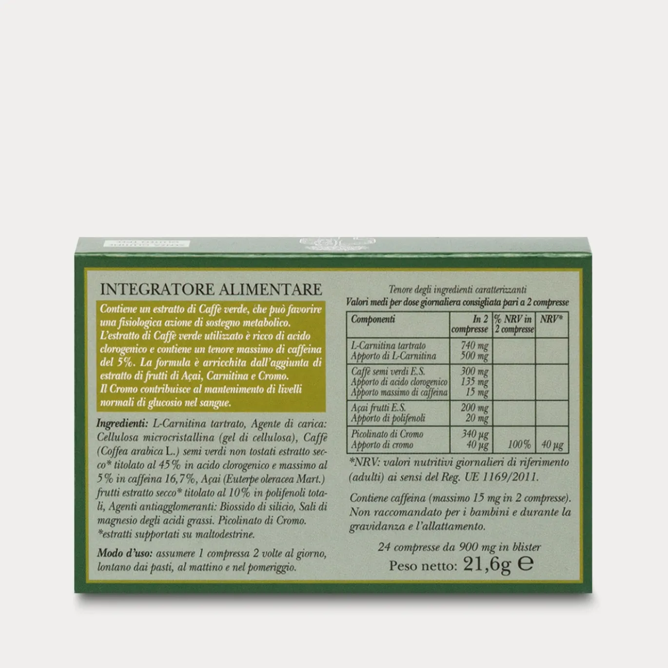 Integratore Caffè Verde Plus