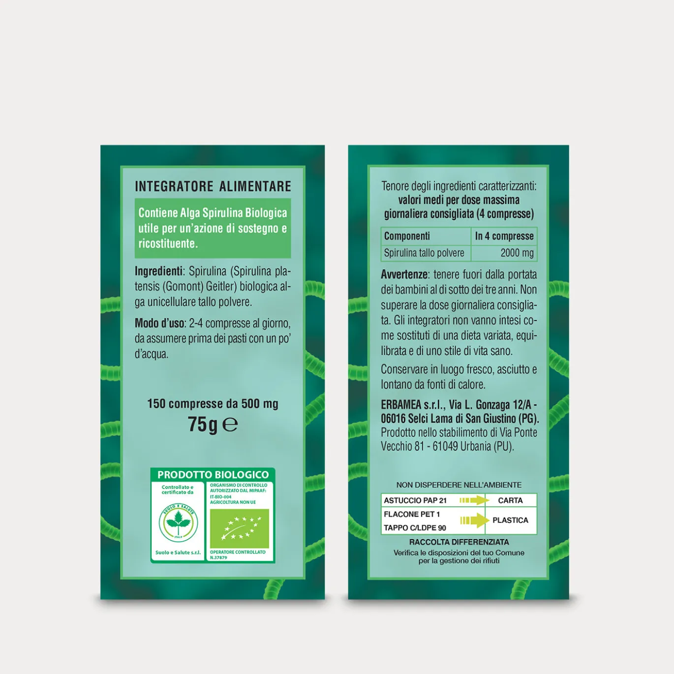 Integratore Spirulina Biologica