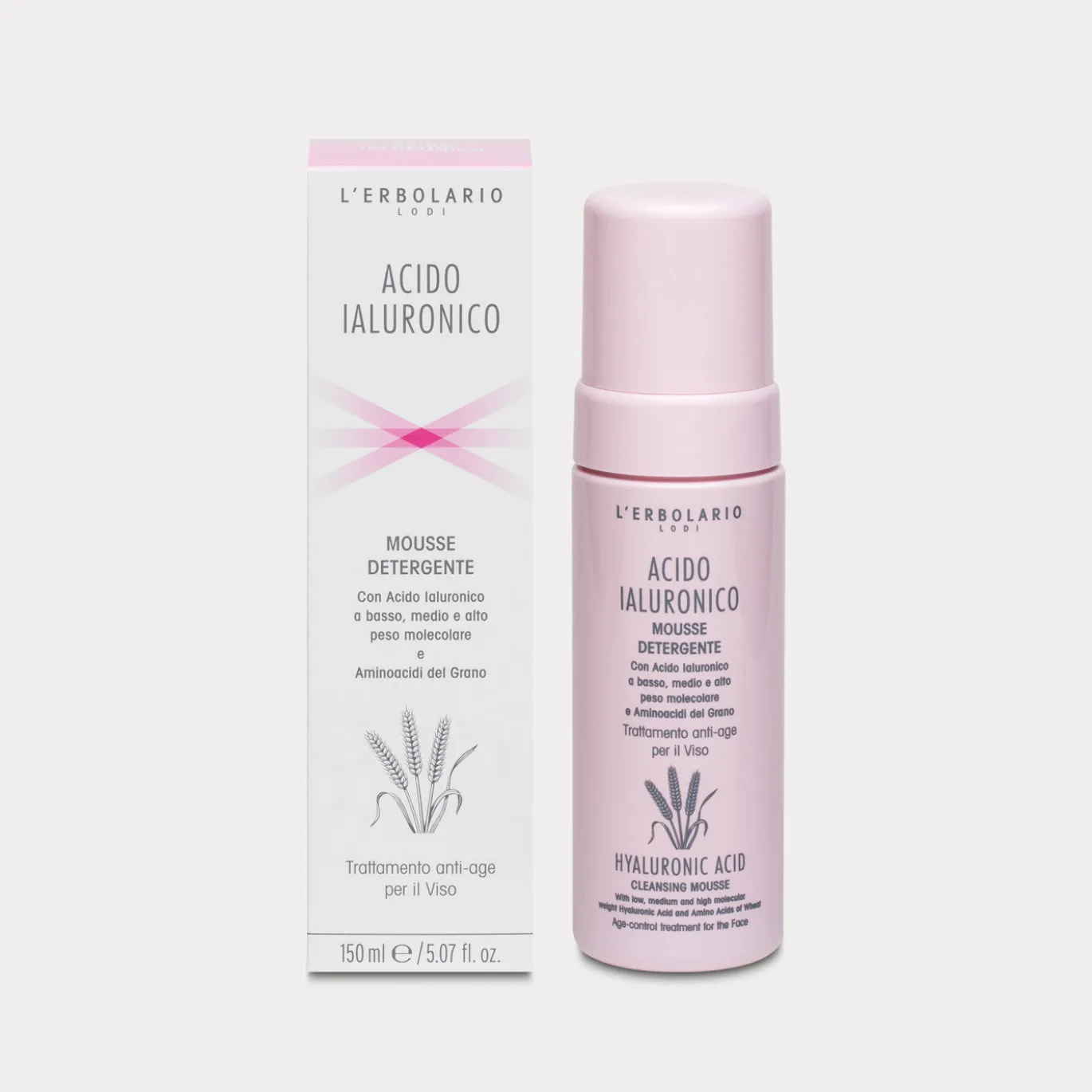Mousse Detergente Acido Ialuronico