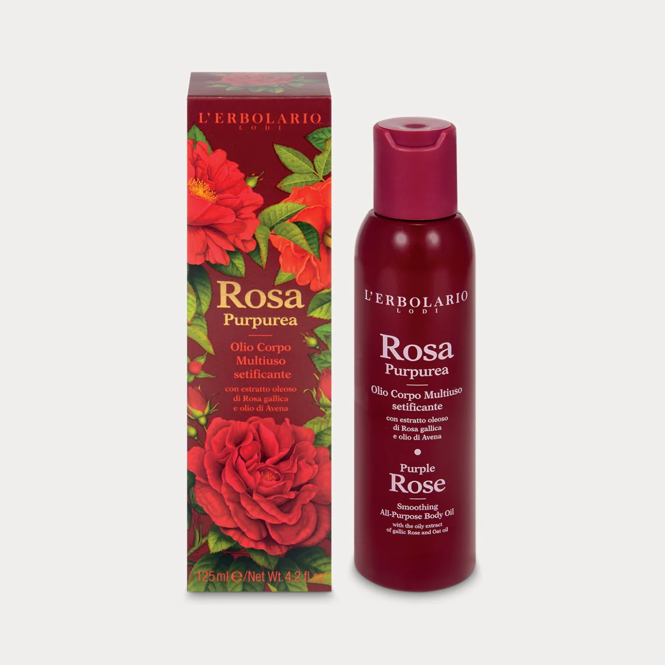 Olio Corpo Multiuso Setificante Rosa Purpurea