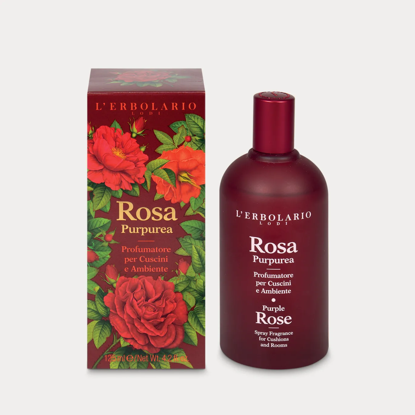 Profumatore per Cuscini e Ambiente Rosa Purpurea